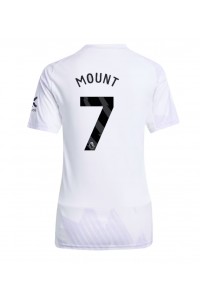 Manchester United Mason Mount #7 Jalkapallovaatteet Naisten Vieraspaita 2025-26 Lyhythihainen